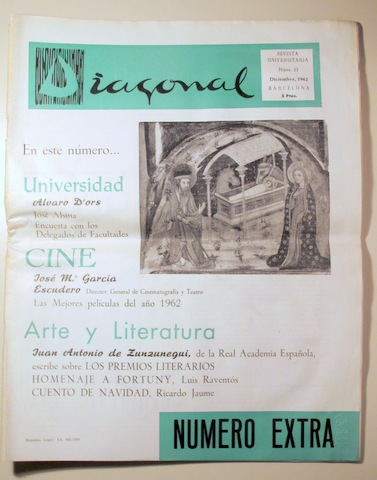 DIAGONAL. Revista universitaria Nº 17 - Barcelona Diciembre 1962 - Número extra - Ilustrada