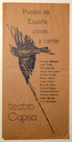 PUEBLO DE ESPAÑA PONTE A CANTAR - Teatro Capsa - Programa de mano