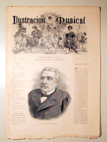 ILUSTRACIÓN MUSICAL HISPANO-AMERICANA. Año I. Número 18 - 15 octubre - Barcelona 1888
