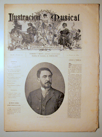 ILUSTRACIÓN MUSICAL HISPANO-AMERICANA. Año II. Número 29 - 24 marzo - Barcelona 1889