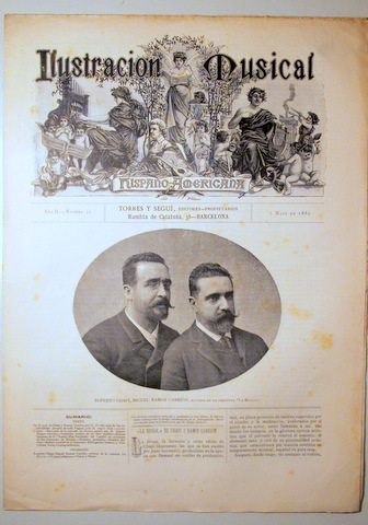 ILUSTRACIÓN MUSICAL HISPANO-AMERICANA. Año II. Número 32 - 7 mayo - Barcelona 1889