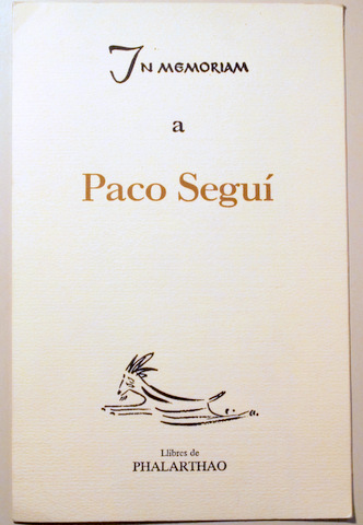 IN MEMORIAM A PACO SEGUÍ - 1994 - Ilustrado