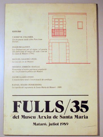 FULLS/35 - Mataró 1989 - Molt il·lustrat