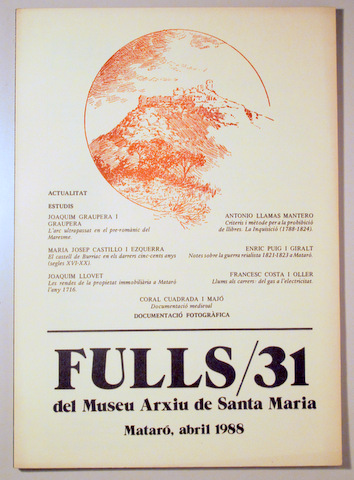 FULLS/31 - Mataró 1988 - Molt il·lustrat
