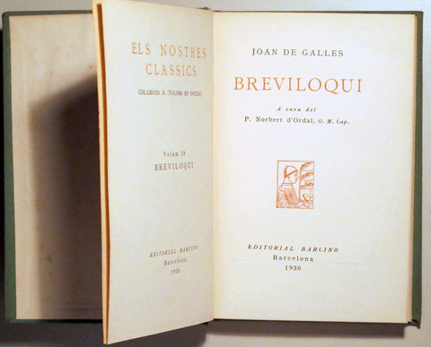 BREVILOQUI - Barcelona 1930