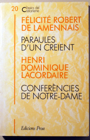 PARAULES D'UN CREIENT - CONFERÈNCIES DE NOTRE-DAME - Barcelona 1991