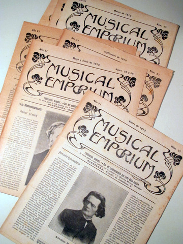 MUSICAL EMPORIUM Núm. 51 a 60 (Año 1913 completo) - Barcelona 1913