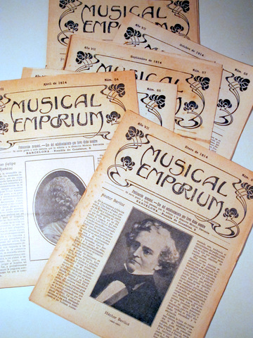 MUSICAL EMPORIUM Núm. 61 a 70 (Año 1914 completo) - Barcelona 1914