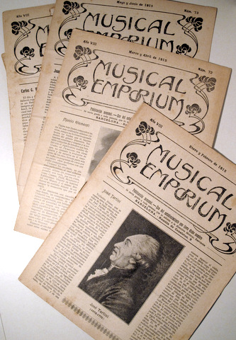 MUSICAL EMPORIUM Núm. 76 a 80 (Año 1916 completo) - Barcelona 1916