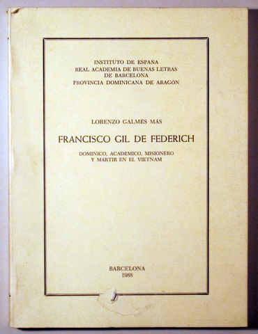 FRANCISCO GIL DE FEDERICH - Barcelona 1988