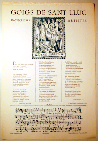 GOIGS DE SANT LLUC - Vic 1956