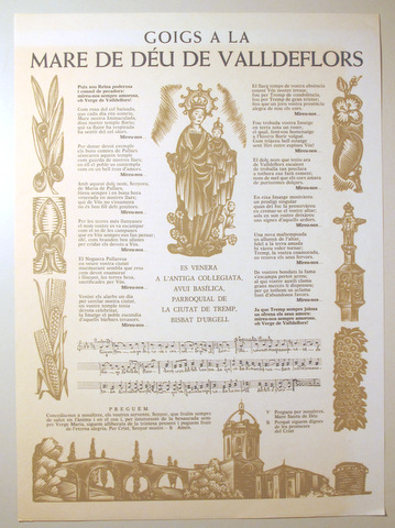 GOIGS A LA MARE DE DÉU DE VALLDEFONS - Barcelona 1972