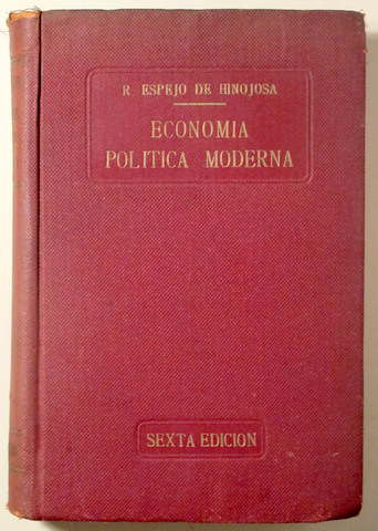 ECONOMIA POLITICA MODERNA - Barcelona 1936