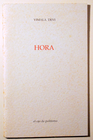 HORA (Dedicado) - Barcelona 1991 - Libro en castellano