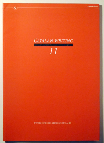 CATALAN WRITING 11. CARLES RIBA, POET AND HUMANIST - Barcelona 1993 - Il·lustrat - Book in English