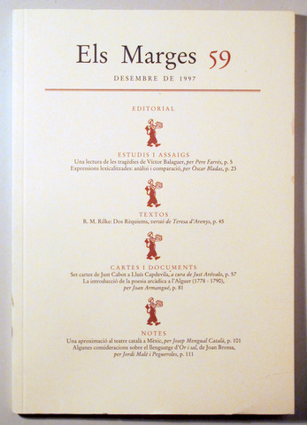 ELS MARGES 59 - Barcelona 1997