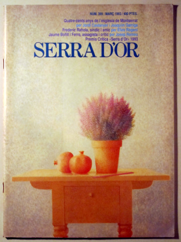 SERRA D'OR. Març 1993, núm. 399 - Barcelona 1993