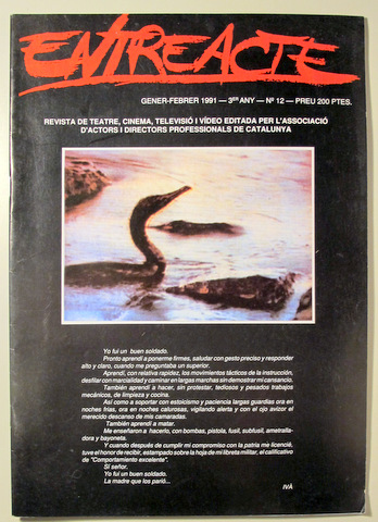 ENTREACTE. Nº 12 - Barcelona 1991 - Il·lustrat