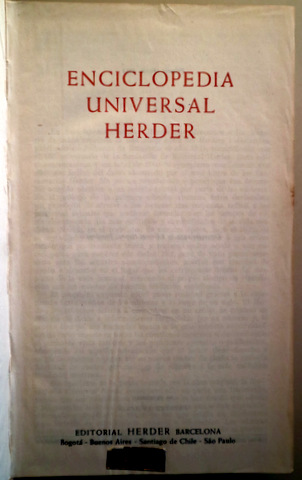 ENCICLOPEDIA UNIVERSAL HERDER  - Barcelona 1954 - Muy ilustrado