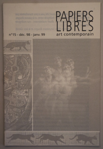 PAPIERS LIBRES. Art contemporain. Nº 15  (déc. 98 - janv. 99) - Nîmes 1999 - Ilustrado - Livre en français