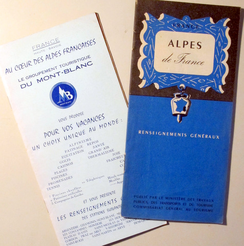 ALPES DE FRANCE. Renseignements Généraux - c. 1950