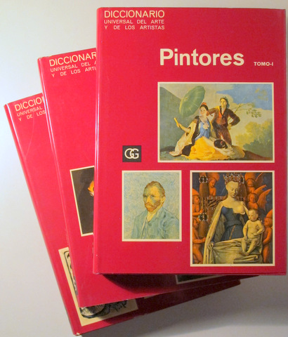 DICCIONARIO UNIVERSAL DEL ARTE Y DE LOS ARTISTAS. PINTORES (3 vol. - Completo) - Barcelona 1970 - Muy ilustrado
