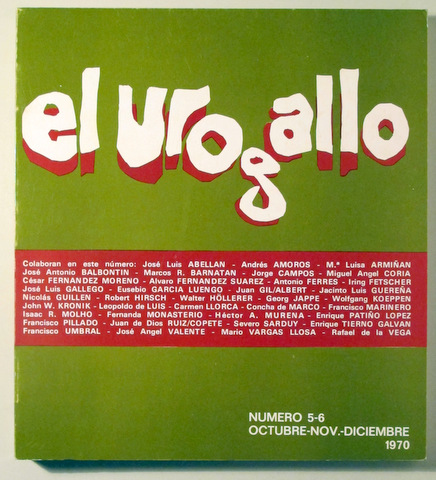 EL UROGALLO. Revista literaria bimestral.. Número 5-6. Octubre-nov.-diciembre 1970