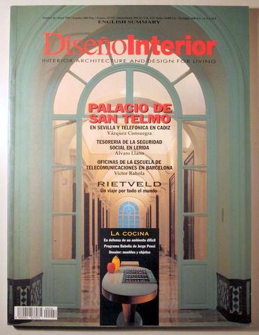 DISEÑO INTERIOR. Interior Architecture and Desing for Living. Nº 26, Junio 1993 - Madrid 1993 - Ilustrado