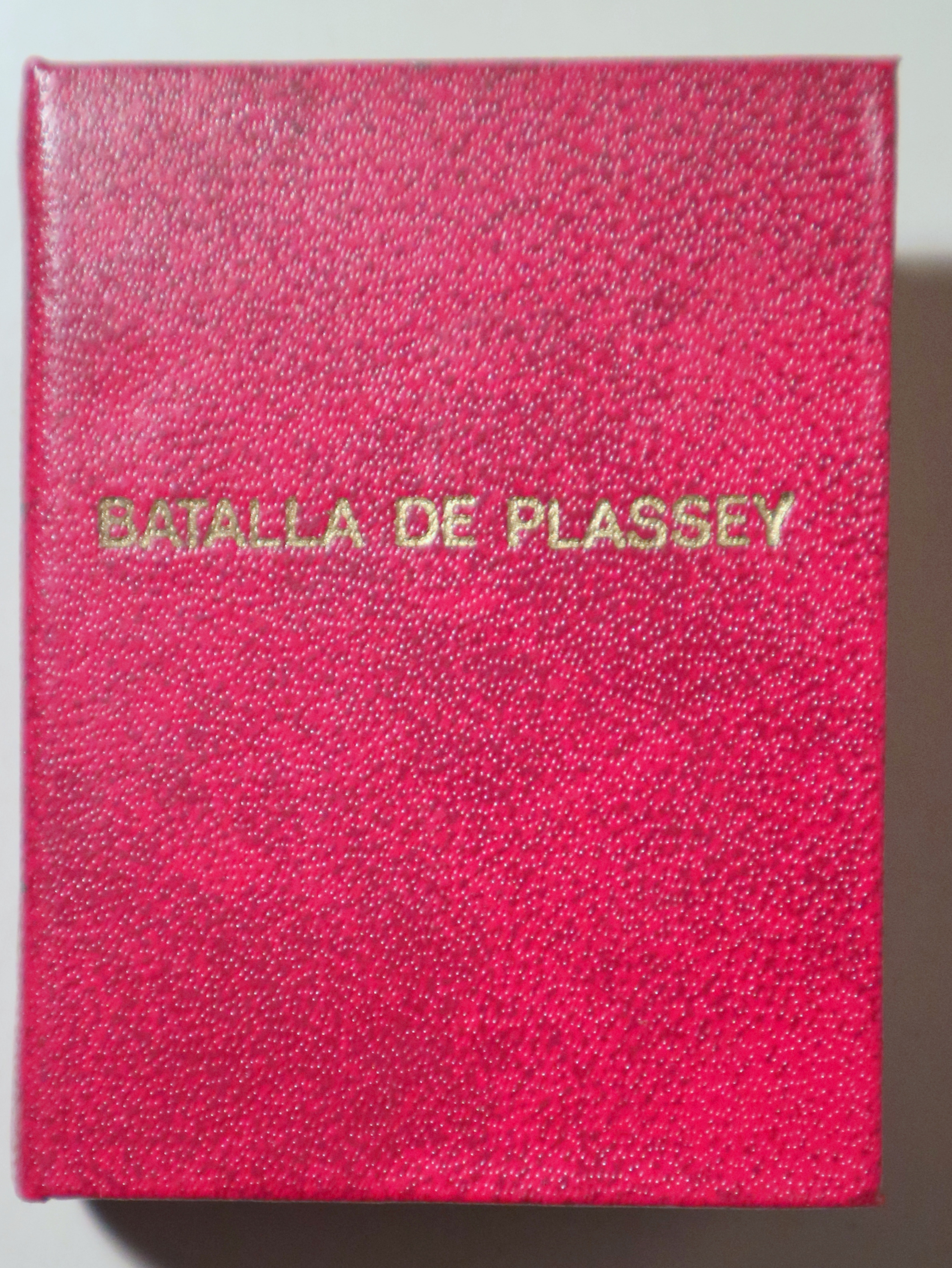 BATALLA DE PLASSEY - Madrid 1974 - ilustrado