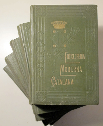 ENCICLOPÈDIA MODERNA CATALANA (5 Vol. - Complet) - Barcelona 1913