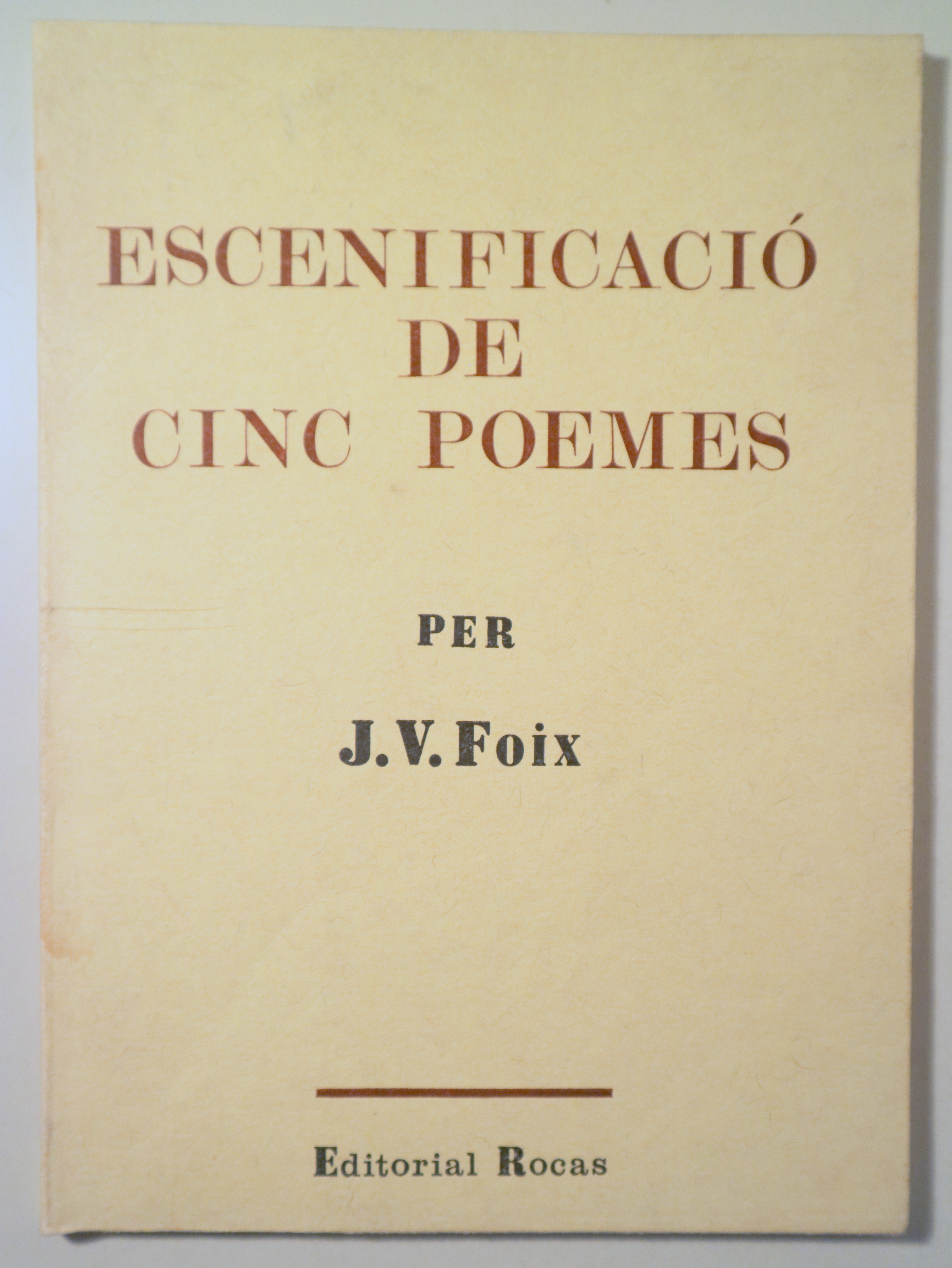 ESCENIFICACIO DE CINC POEMES - Barcelona 1984