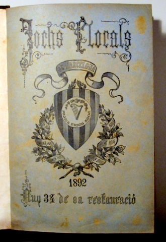 JOCHS FLORALS DE BARCELONA EN 1892 - Barcelona 1892