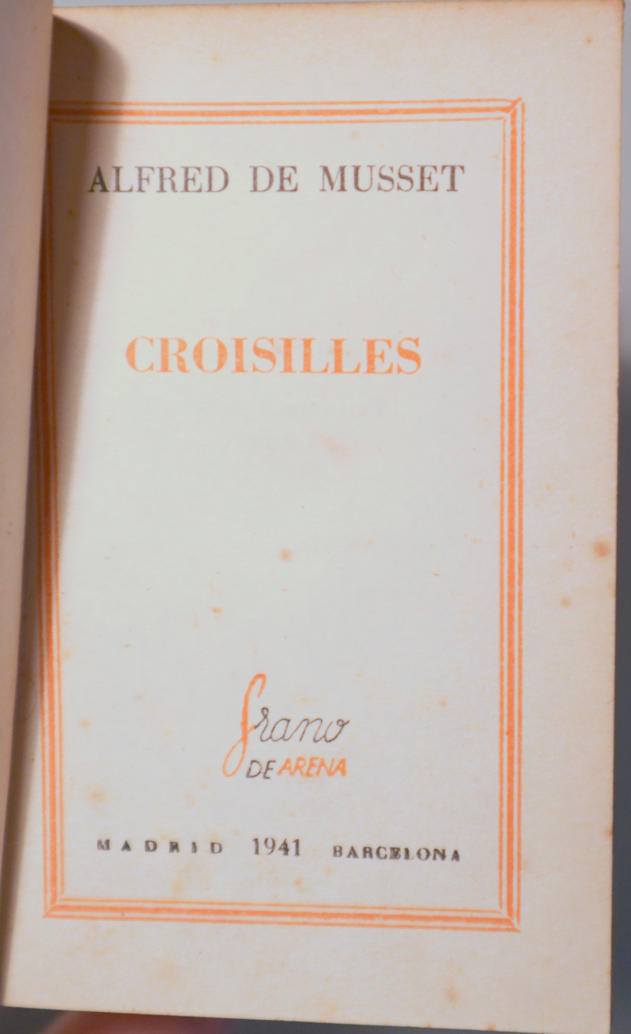 CROISILLES - Madrid 1941