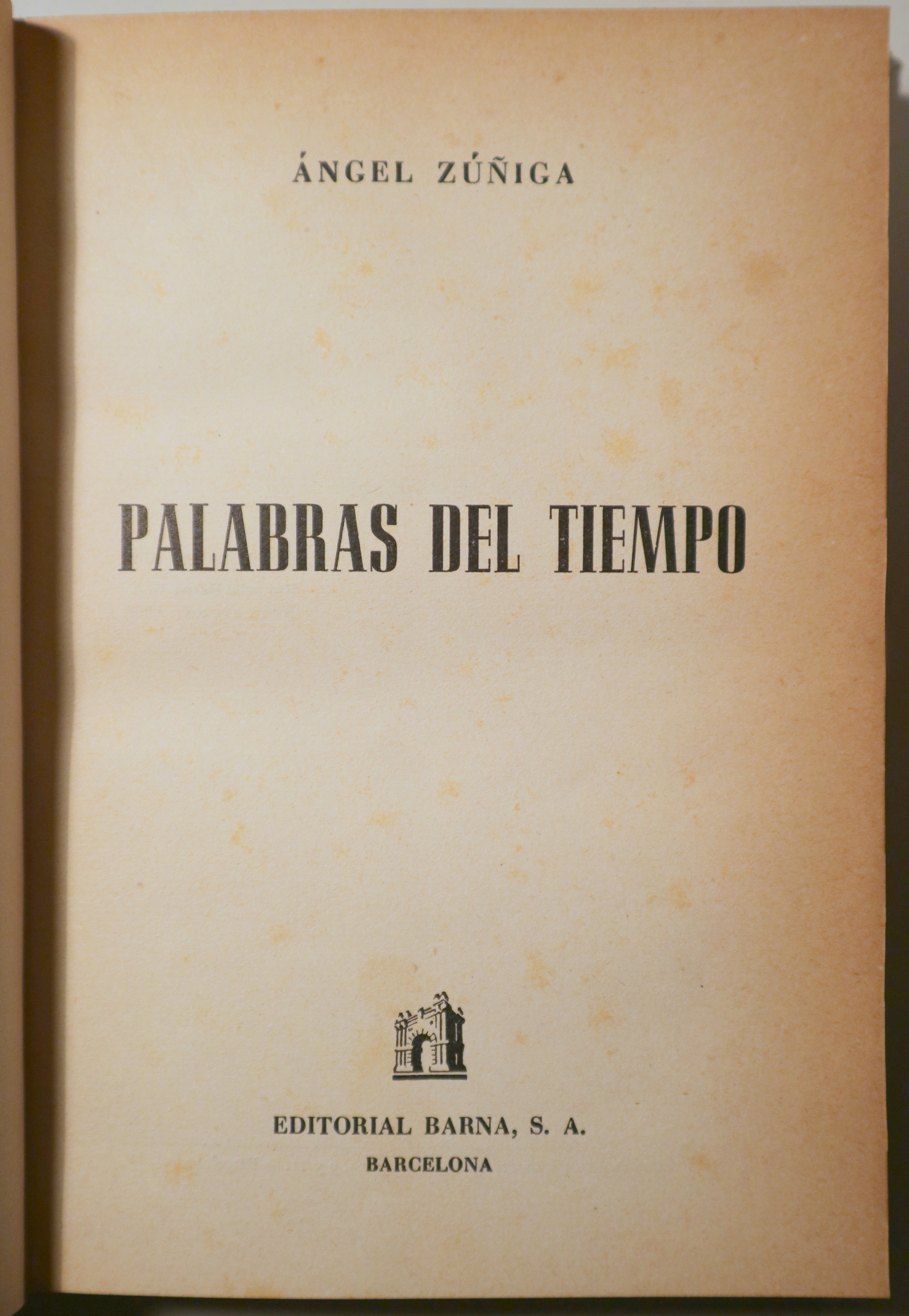 PALABRAS DEL TIEMPO - Barcelona 1952