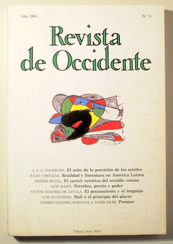 REVISTA DE OCCIDENTE nº 5. Año 1981 - Madrid 1981