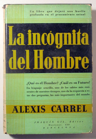 LA INCÓGNITA DEL HOMBRE - Barcelona 1942