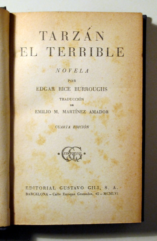 TARZAN EL TERRIBLE - Barcelona 1956