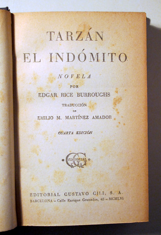 TARZAN EL INDÓMITO - Barcelona 1956