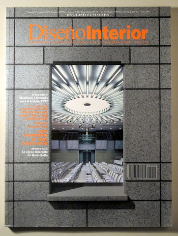 DISEÑO INTERIOR nº 9. Interior architecture and design for living - Madrid 1991