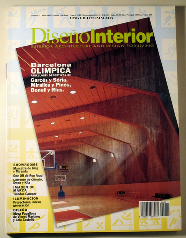 DISEÑO INTERIOR nº 11. Interior architecture and design for living - Madrid 1992