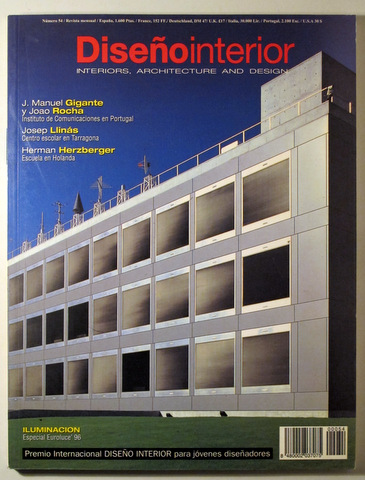DISEÑO INTERIOR nº 54. Interiors, architecture and design - Madrid 1996