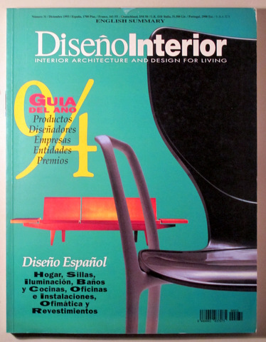DISEÑO INTERIOR nº 31. ESPECIAL DISEÑO ESPAÑOL - Madrid 1993