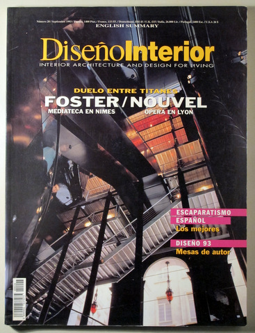 DISEÑO INTERIOR nº 28. Interior architecture and design for living - Madrid 1993
