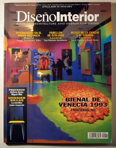 DISEÑO INTERIOR nº 29. Interior architecture and design for living - Madrid 1993
