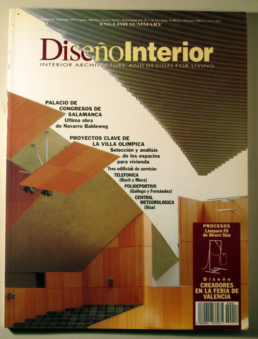 DISEÑO INTERIOR nº 18. Interior architecture and design for living - Madrid 1992