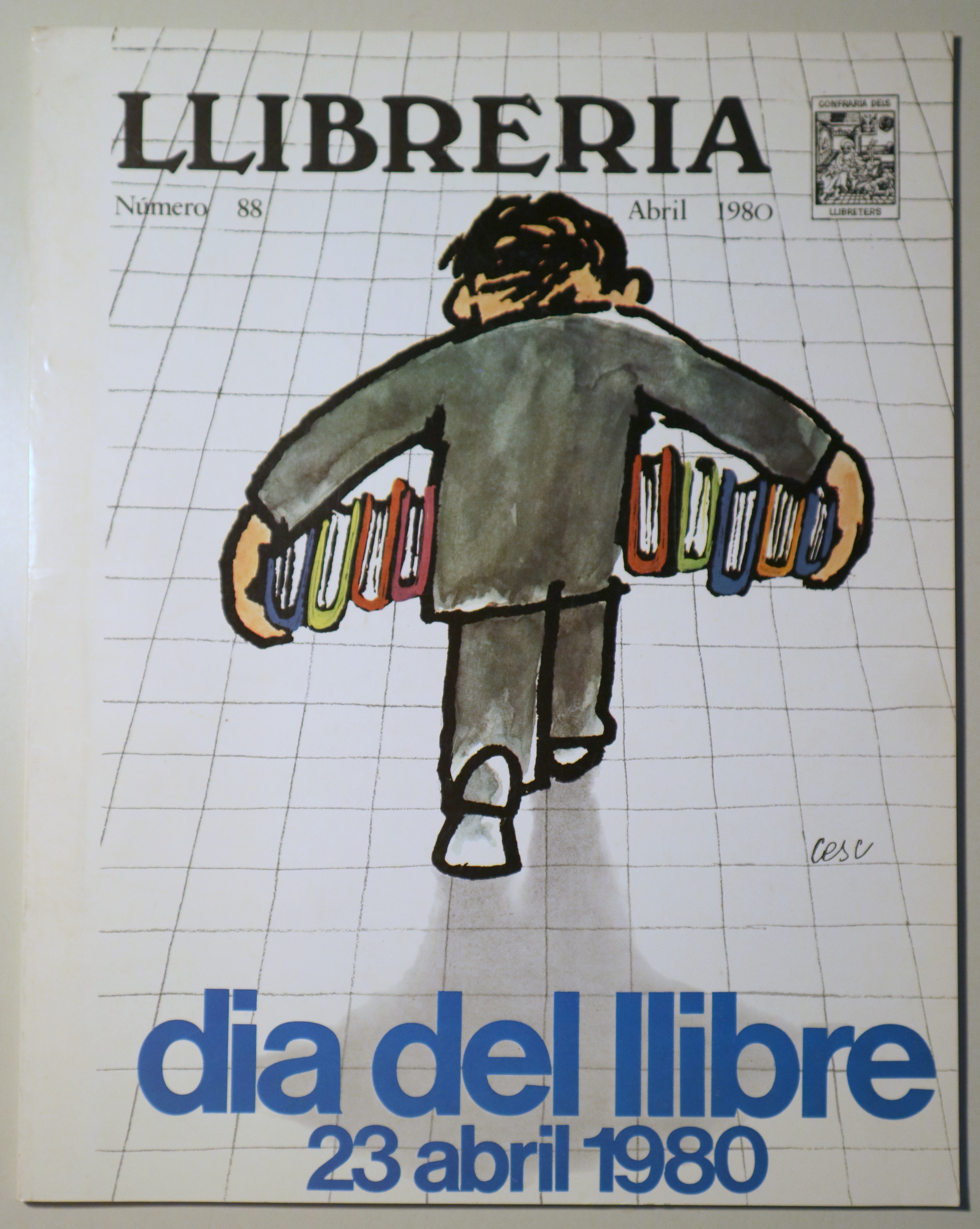 LLIBRERIA nº 88. Dia del llibre 23 abril 1980. Abril 1980 - Barcelona 1980 - Il·lustrat
