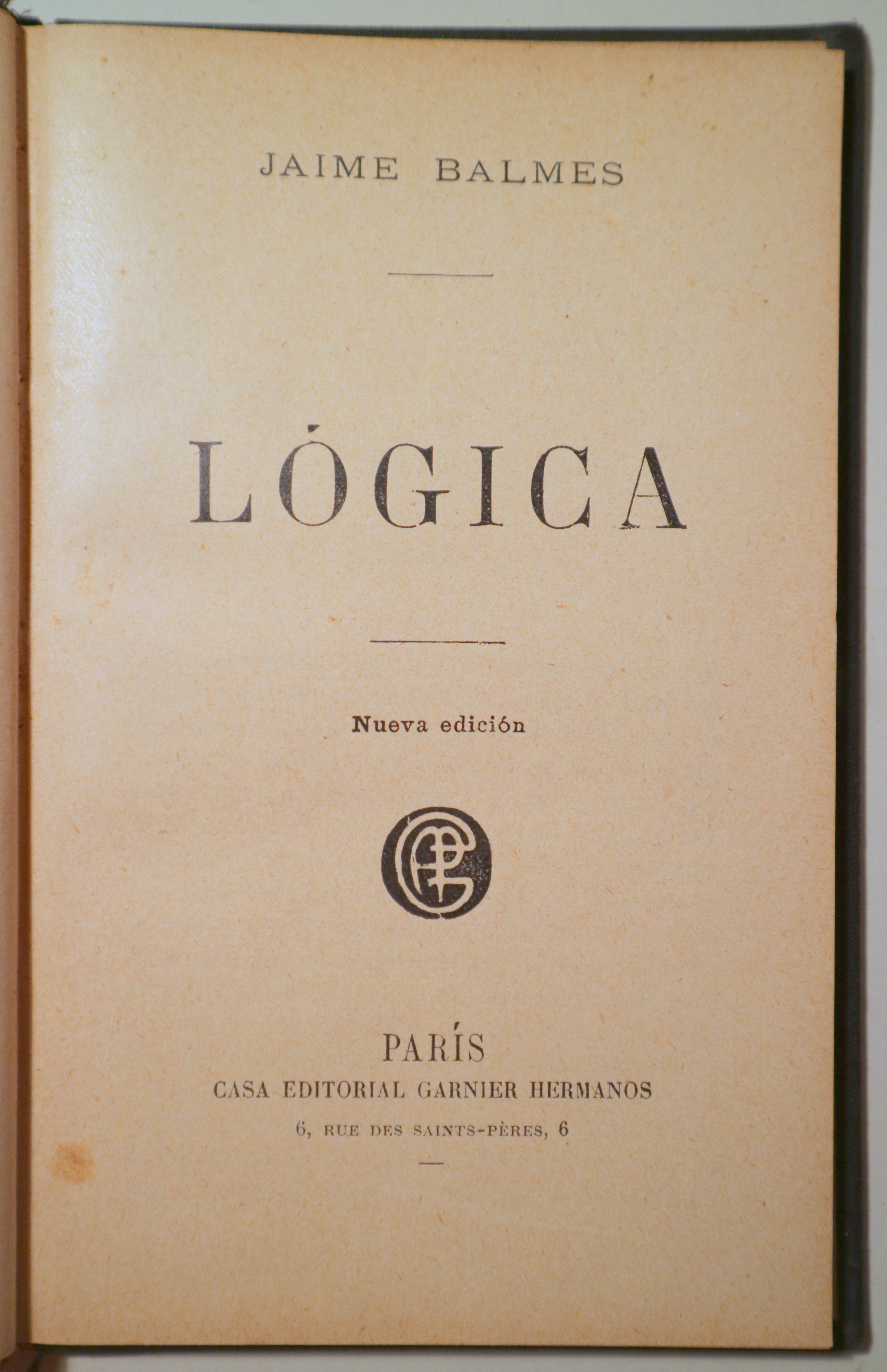LÓGICA - Paris s/f - Nueva edición