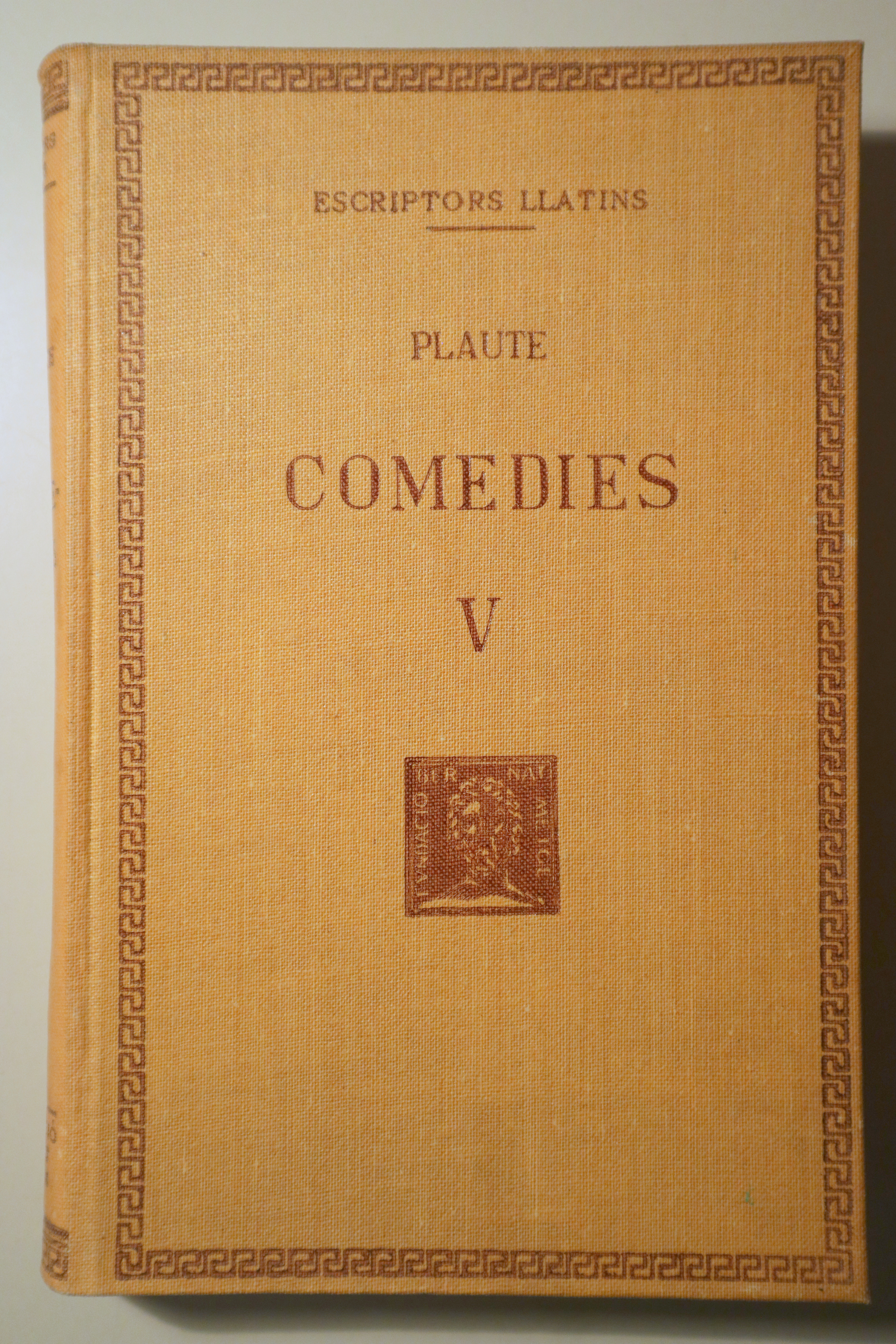 COMÈDIES V  Epídic. Els dos Menecmes - Barcelona 1947 - Text i traducció - Edició en tela