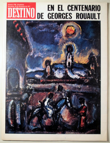 DESTINO nº 1786. En el centenario de Georges Rouault - Barcelona 1971 - Muy ilustrado