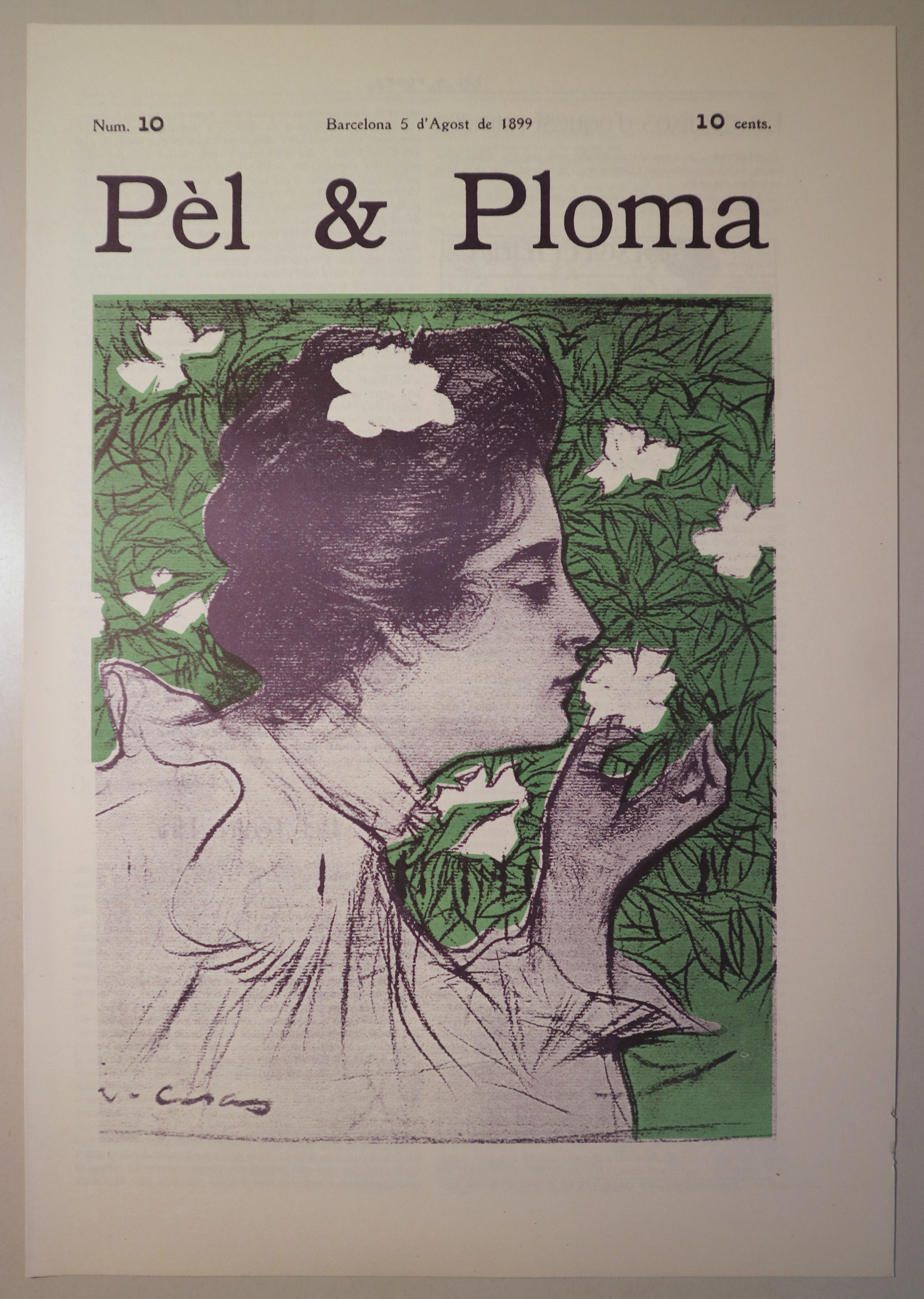 PÈL & PLOMA núm. 10. 5 d'Agost 1899 - Barcelona 1972 - Il·lustrat - Facsímil